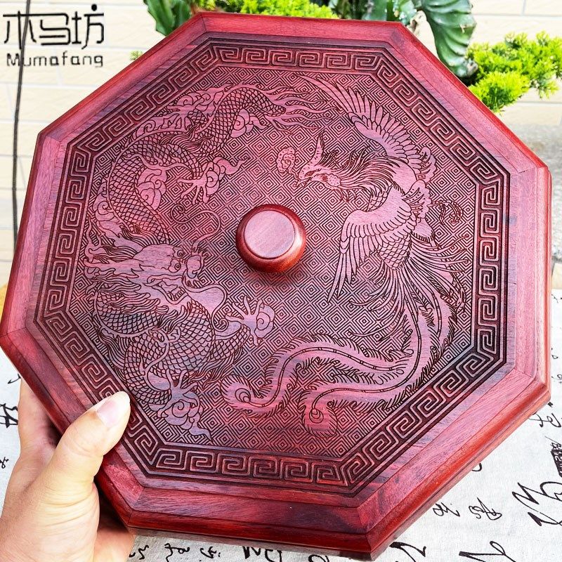 红木果盘实木果盒分格带盖结婚果盘茶几零食干果盒