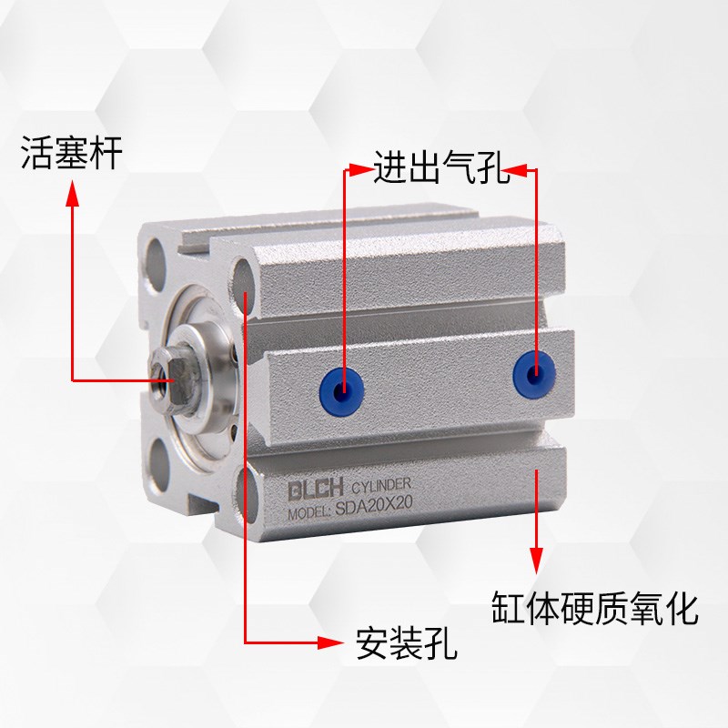 型气缸单动轴小型气缸