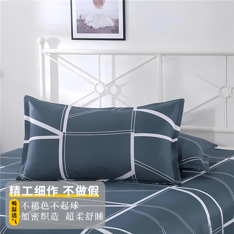 套枕芯48x74cm枕头全棉皮枕大号纯棉加厚学生宿舍枕套枕头套单人
