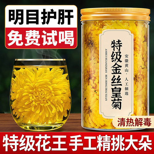 金丝皇菊特级大菊花官方旗舰店
