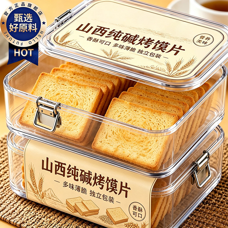 官方正品！山西正宗纯碱烤馍片图片