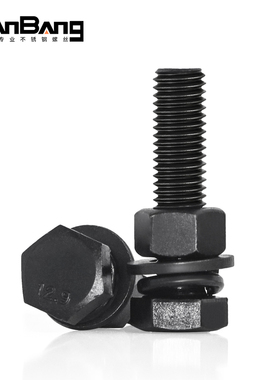 2.9级高强度螺栓外六角全牙螺丝螺母套装大全组合68026