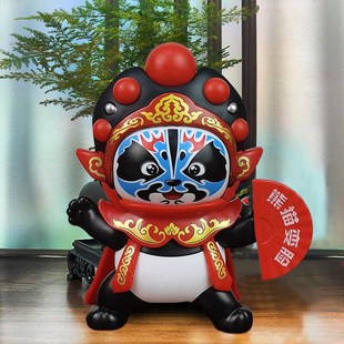 川剧变脸娃娃京剧脸谱玩偶创意脸谱玩具摆件特色礼品中国风纪念品