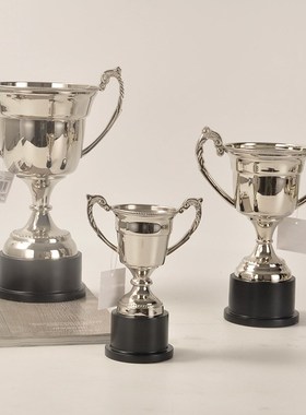 黄铜复古怀旧 客厅办公室奖杯 金色银色奖杯书房酒柜软装