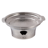 三层钢锤纹浅汤炉商用酒精炉干锅锅具小锅子牛蛙锅麻辣香锅