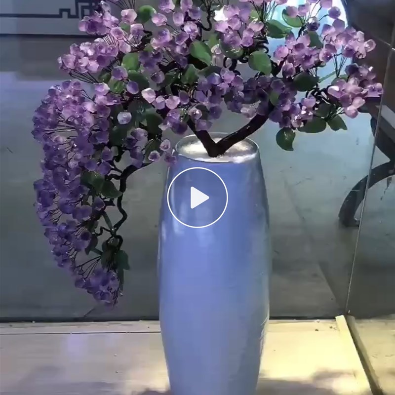 天然紫水晶大号落地家居客厅酒柜玄关