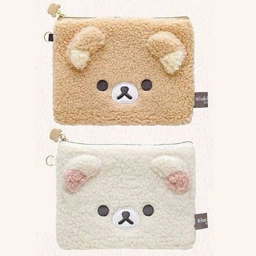 日系毛绒轻松熊口红化妆包新款便携小物收纳包可爱卡通便携拉链包,模玩/动漫/周边/娃圈三坑/桌游,动漫挂件/文具,淘宝优惠券,粉丝福利购,淘宝优惠卷