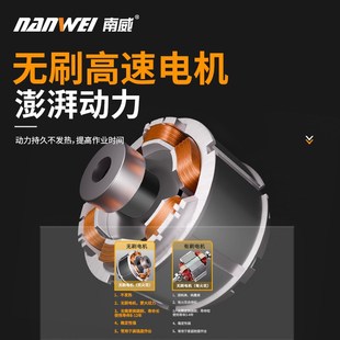 南威骁将骑系列无刷充电脉冲电锤电镐三用重型锂电无线冲击电钻