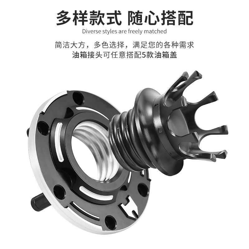 奔达金吉拉拿破仑改复古油箱盖铝合金快拆油箱