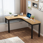 实木飘电脑桌墙角桌子转角书桌学生型拐角工作台办公桌