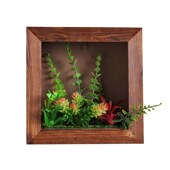 现代创意木质仿真绿植艺装 饰田园风家居室内样板间精美壁挂