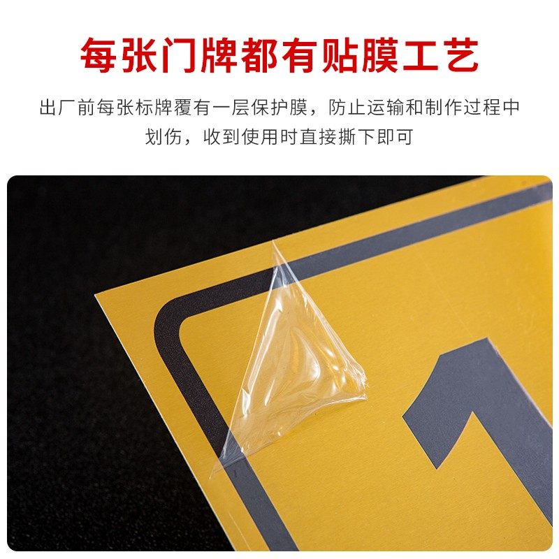 门牌号码牌金属门牌号定制铝牌铭牌标识牌房号牌房间数字提示牌楼
