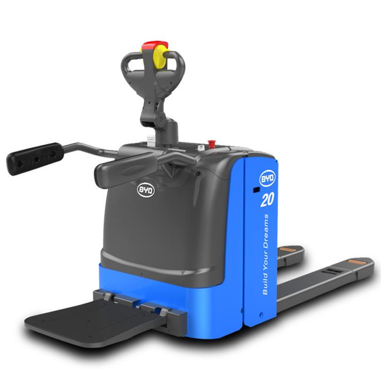 比亚叉车2XWI~吨迪电动盘搬运车托步行式站驾式半锂包围式电叉车