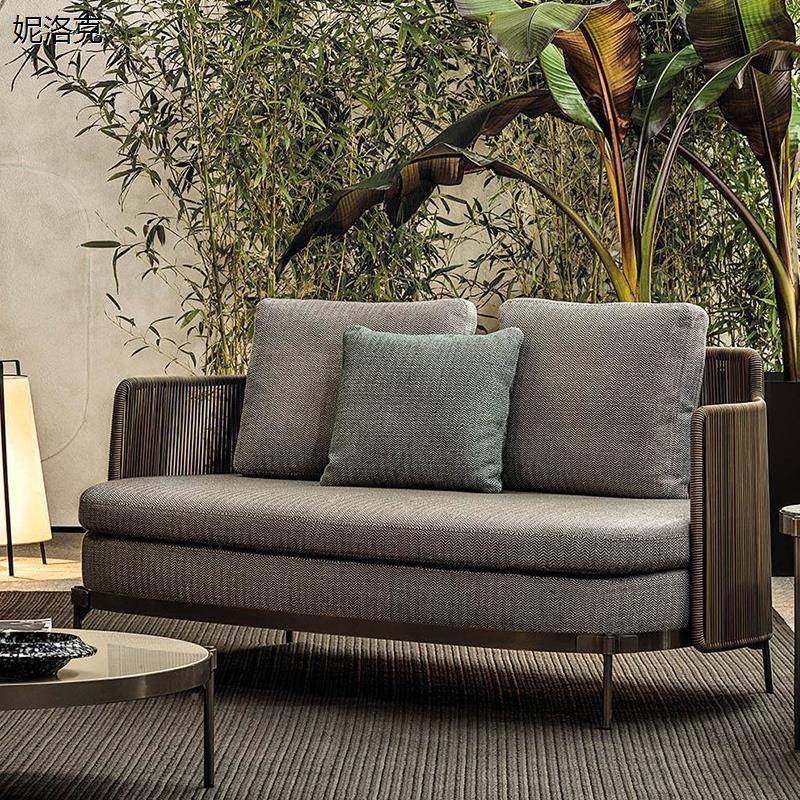 北藤欧户外编藤椅沙发休庭574组闲合露台设计师花园别墅室院外藤,住宅家具,户外沙发,淘宝优惠券,粉丝福利购,淘宝优惠卷