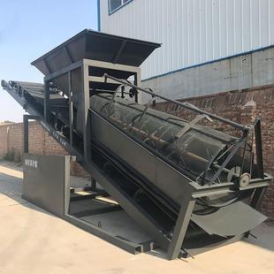 轴滚石石筒筛机 矿分选fx-30筛 锯末滚筒筛分 移动式滚筒筛沙一无