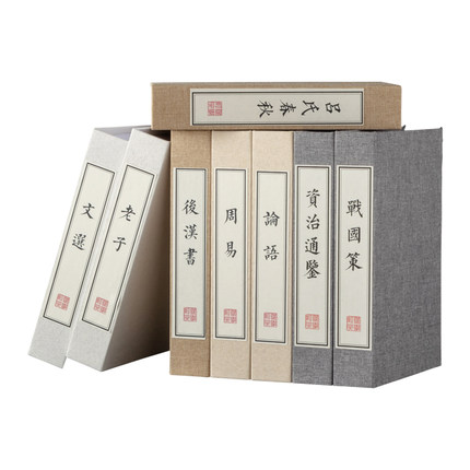 麻布假书仿真书新古典书房博古架办公室售楼处装饰道具书