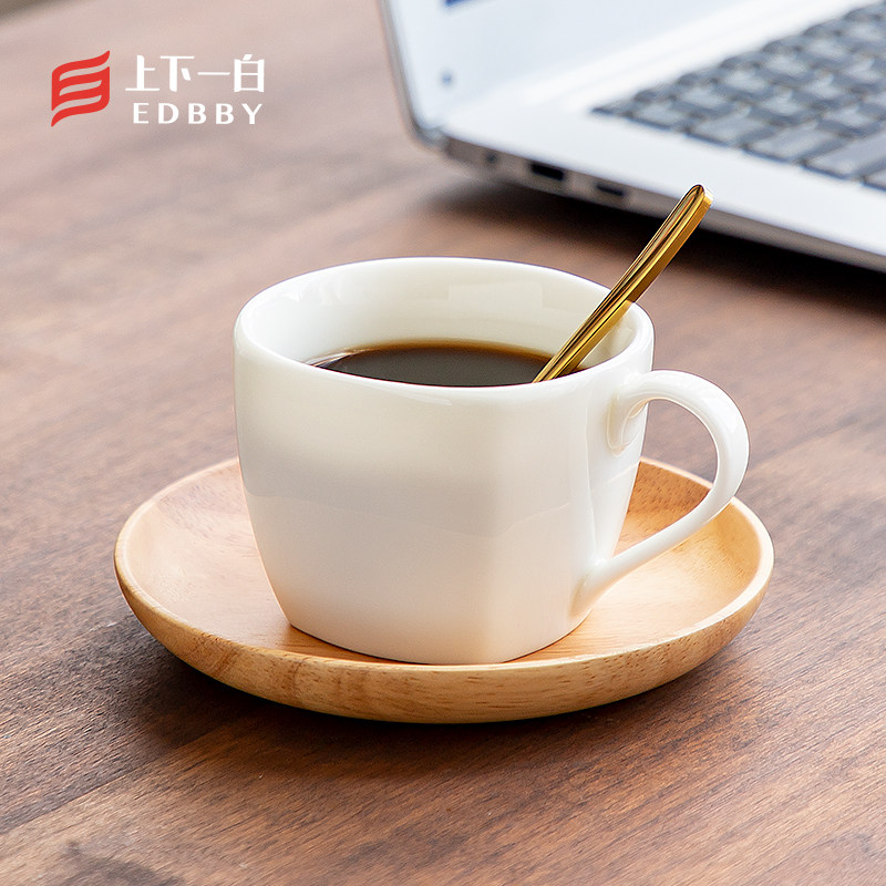 咖啡杯带勺杯碟 马杯 白瓷水杯茶杯办公室创意性礼盒