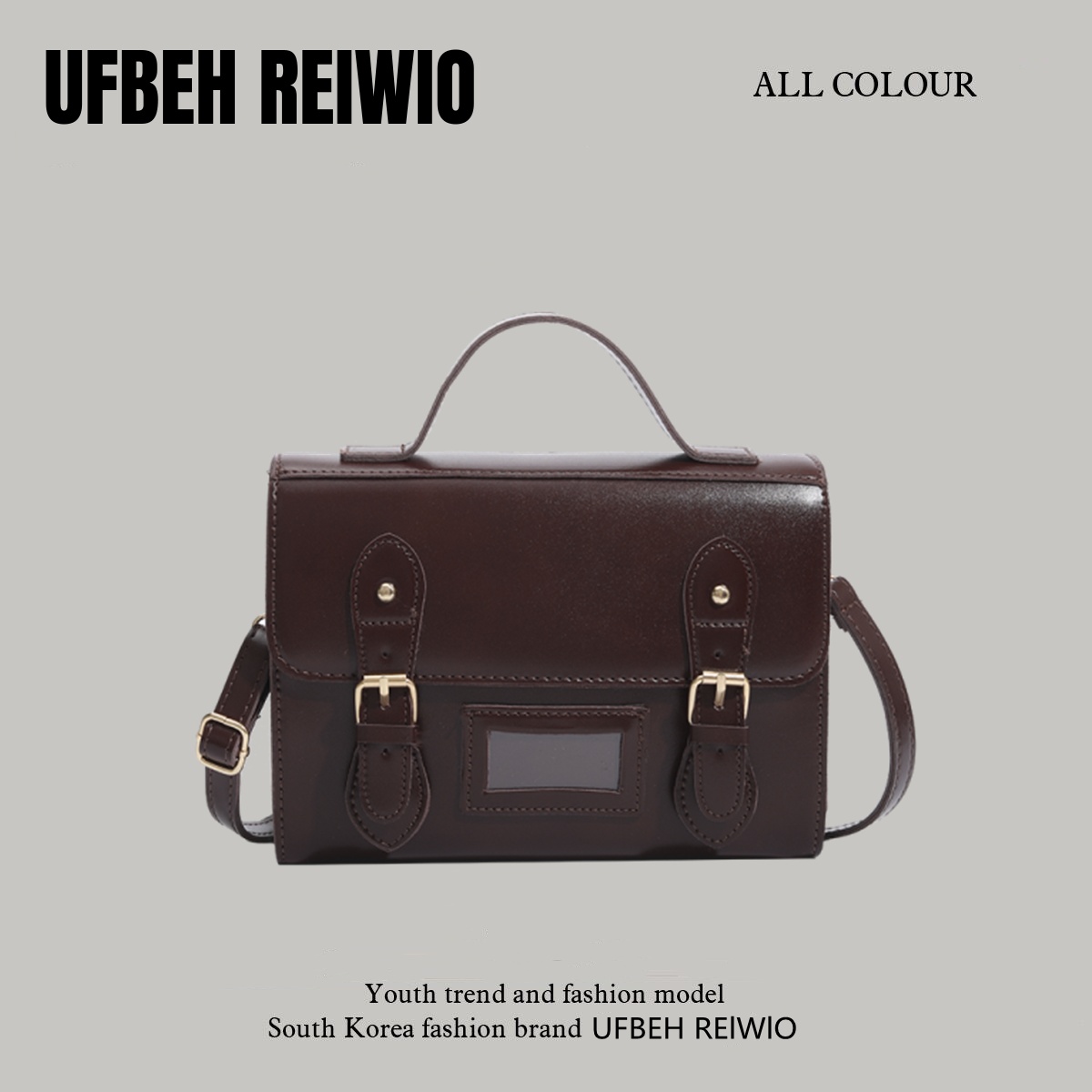 UFBEH REIWIO日系邮差包女2025夏季新款jk学院风制服包斜挎手提包