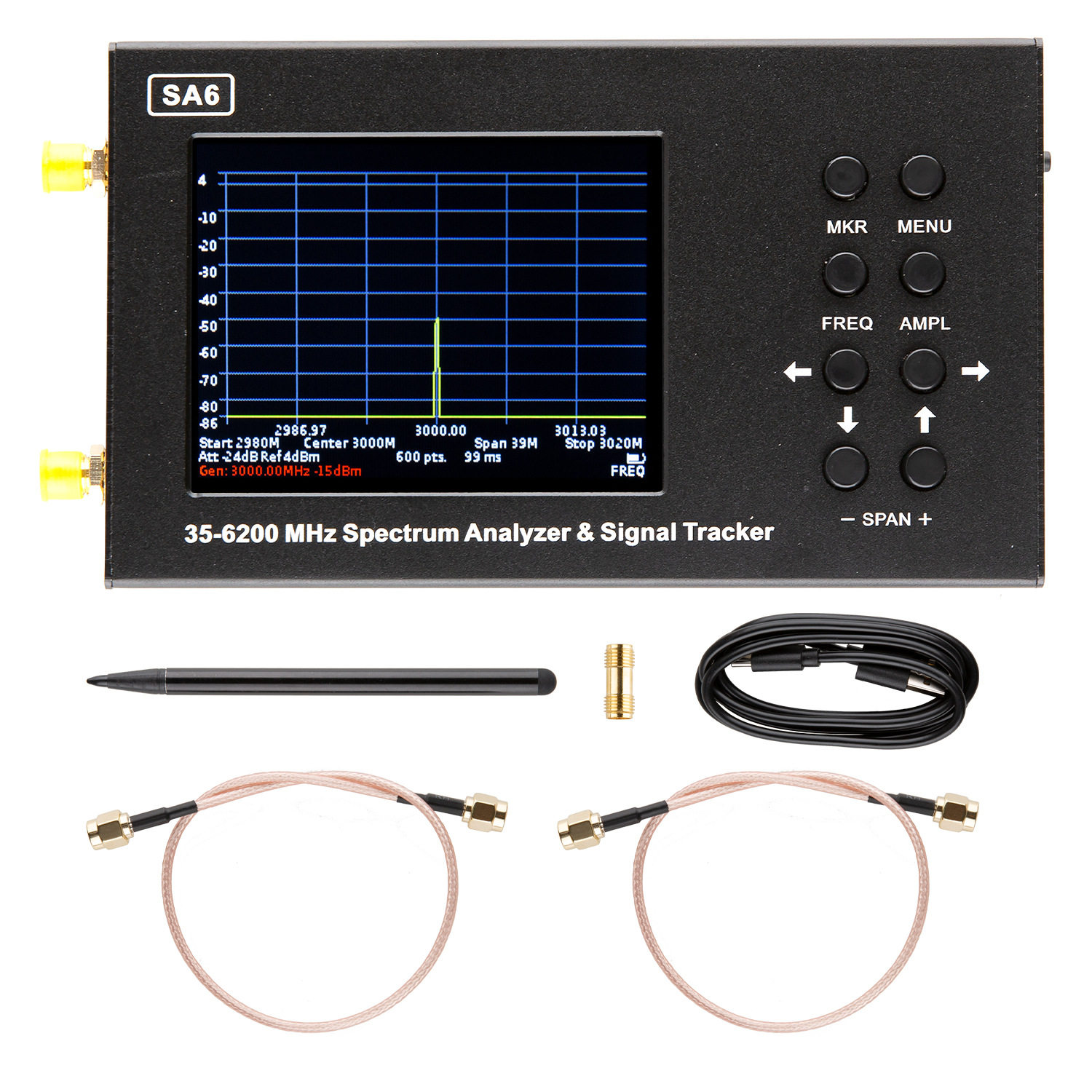 HamgeekSA6G35MHz-6200MHz射频频谱分析仪RF万用表