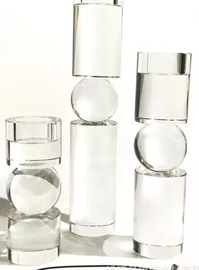 简约水晶书档书房装饰玄关酒柜家居客厅酒樽工艺品创意摆设