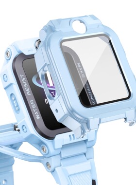 适用小天才z6pro保护套Z6A壳膜一体保护壳z6s钢化膜Z6Pro少年版儿童电话手表全包防摔外壳z6d硬壳pc手表套