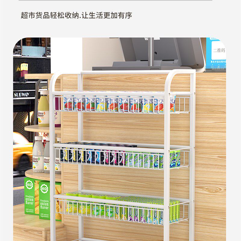 超市收银台前小货架便利店口香糖展示架零食药店小商品陈列小架子