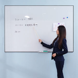 奇班带边框铝磁性白板磁铁吸粘书写挂式写字板大黑板教学培训办公