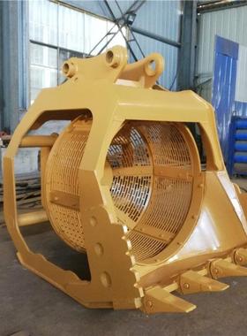 挖机双层滚筒转筛筛 30吨钩HH-08110旋机液震压动沙分斗