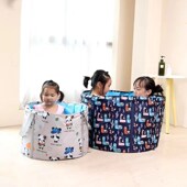 儿童泡澡袋洗澡桶免安装 旅游小孩便携宝宝大号桶沐浴桶