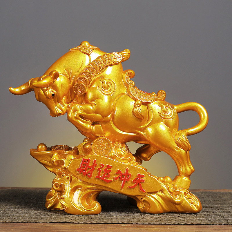 金牛招财家居业送礼精品牛气冲天