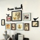 客厅照片墙装 饰创意相框挂墙免打免费打印相片墙