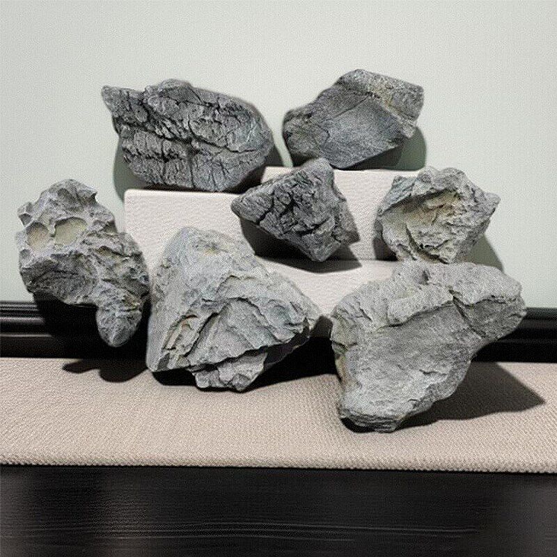 泡沫景观灰色石头仿真工艺假石头装饰酒店园林舞台造景青龙石