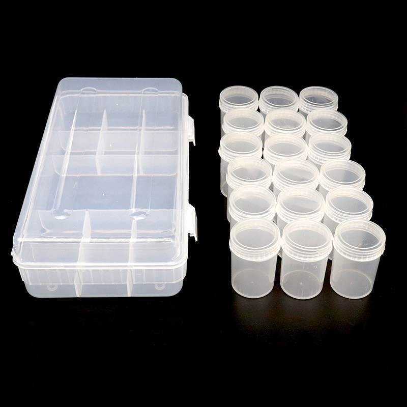 脱胶颜料盒 水粉油画丙烯保湿盒色美术颜料空瓶设计盒 塑料