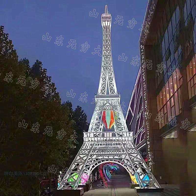 大型地标建筑巴黎埃菲尔铁塔落地摆件模型户外美陈创意装饰道具