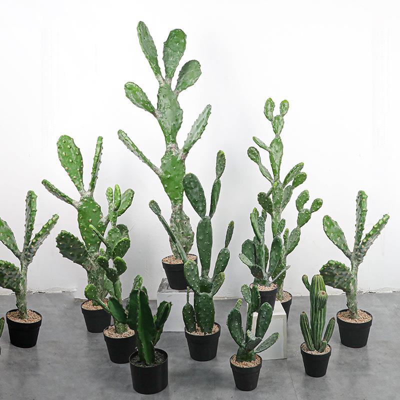 仿真仙人掌大型热带假植物北欧仙人柱假绿植室内场景橱窗装饰摆件