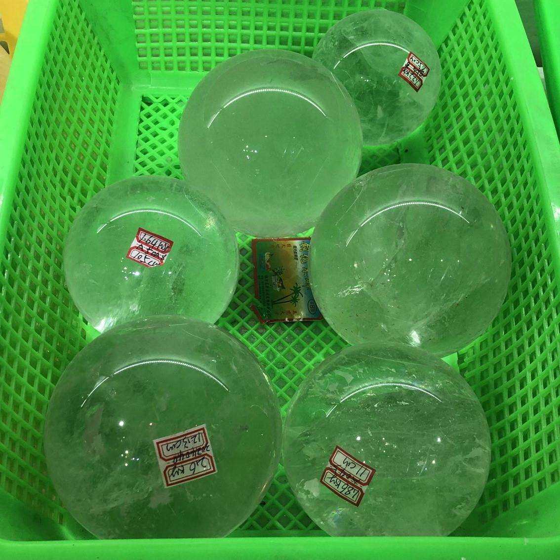 东海白水晶球摆件水晶球摆设 水晶原石