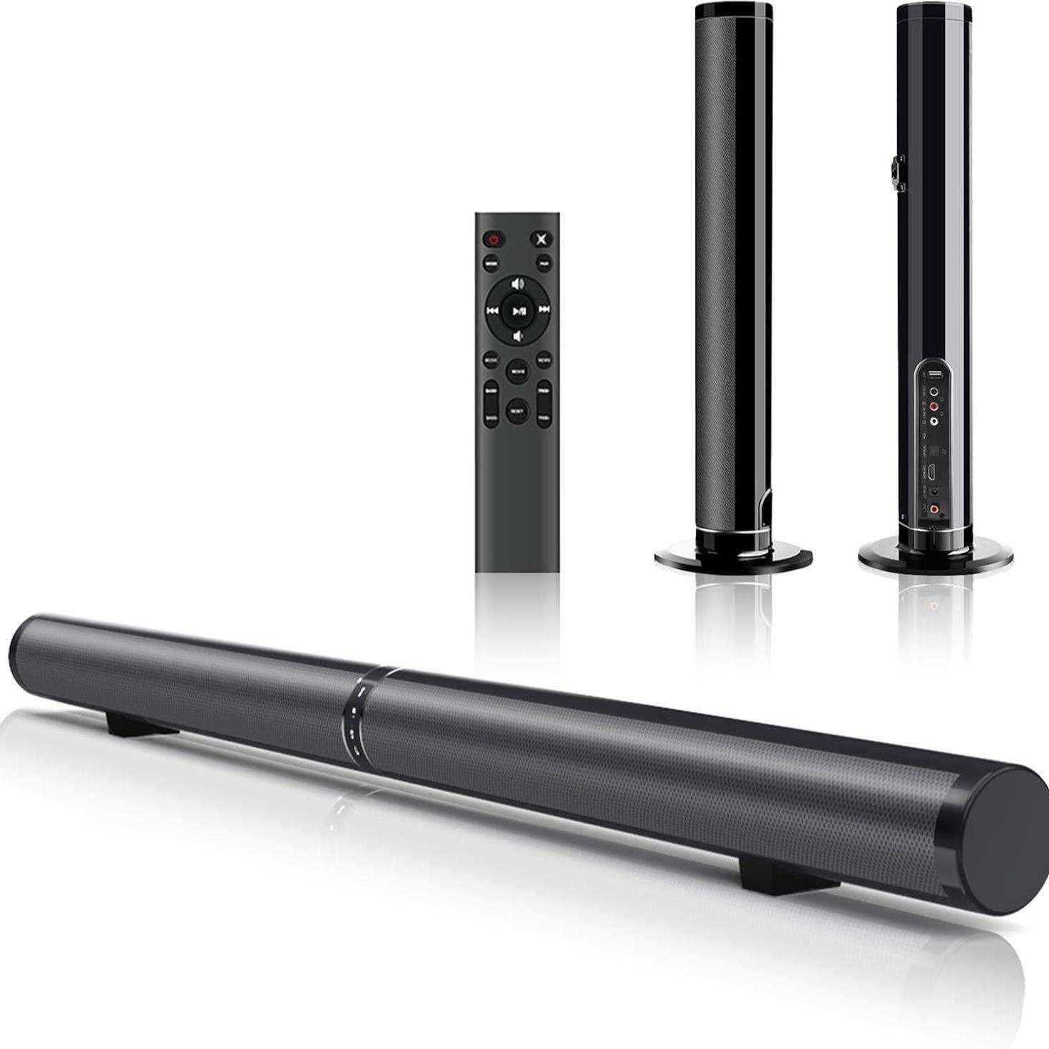 跨境源头工厂电商双节可拆卸音箱家用电视回音壁音响声霸soundbar