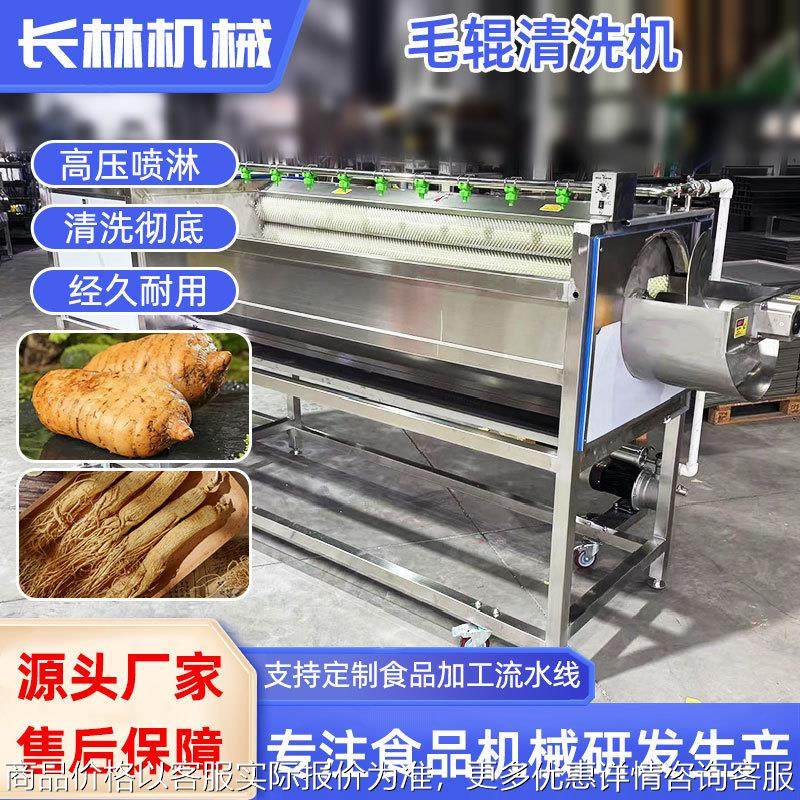 商用不锈钢中草药毛刷清洗机 人参清洗设备 天麻去泥毛辊清洗机,清洗/食品/商业设备,果蔬加工设备,淘宝优惠券,粉丝福利购,淘宝优惠卷