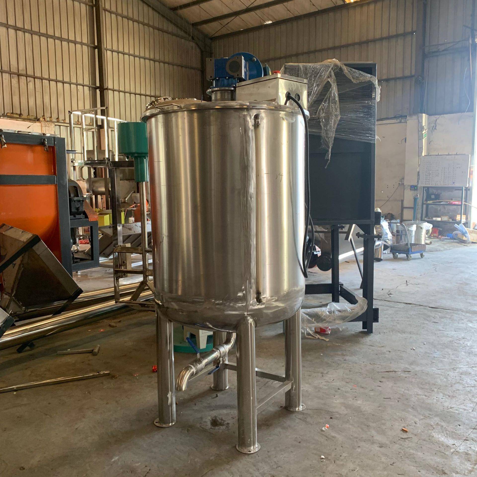 加热罐不锈钢反应釜出料口加热凝胶电加热不锈钢搅拌罐化工反应釜