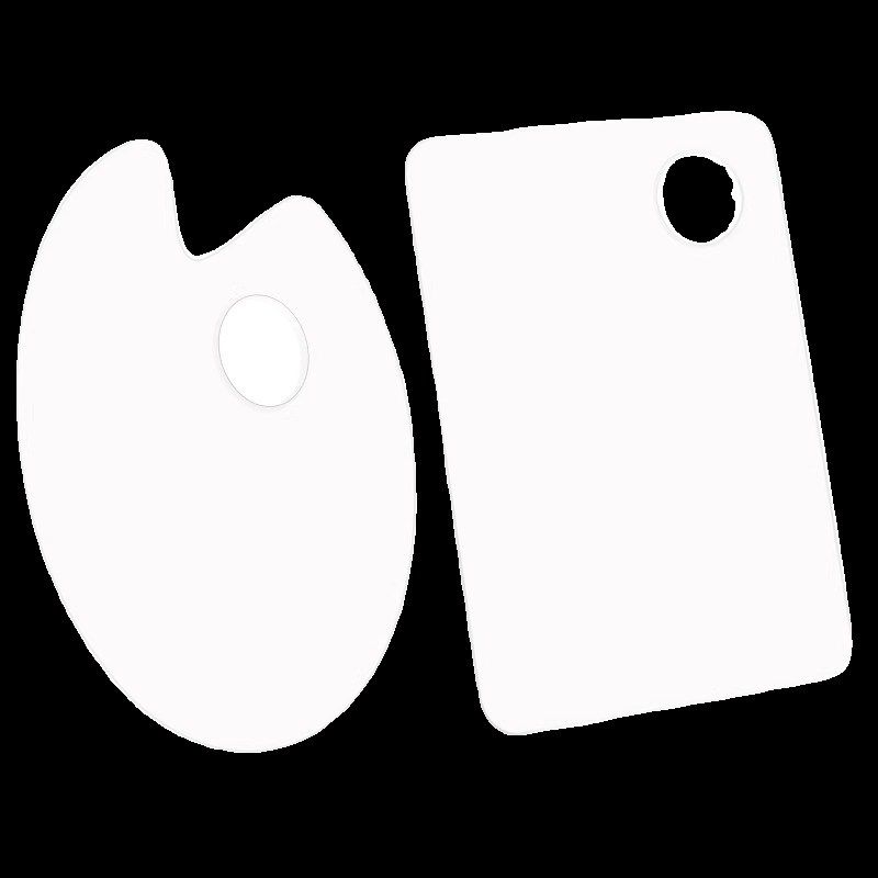 油画棒调色板透明亚克力调色盘儿童画画水粉油画丙烯国画颜料碟盘