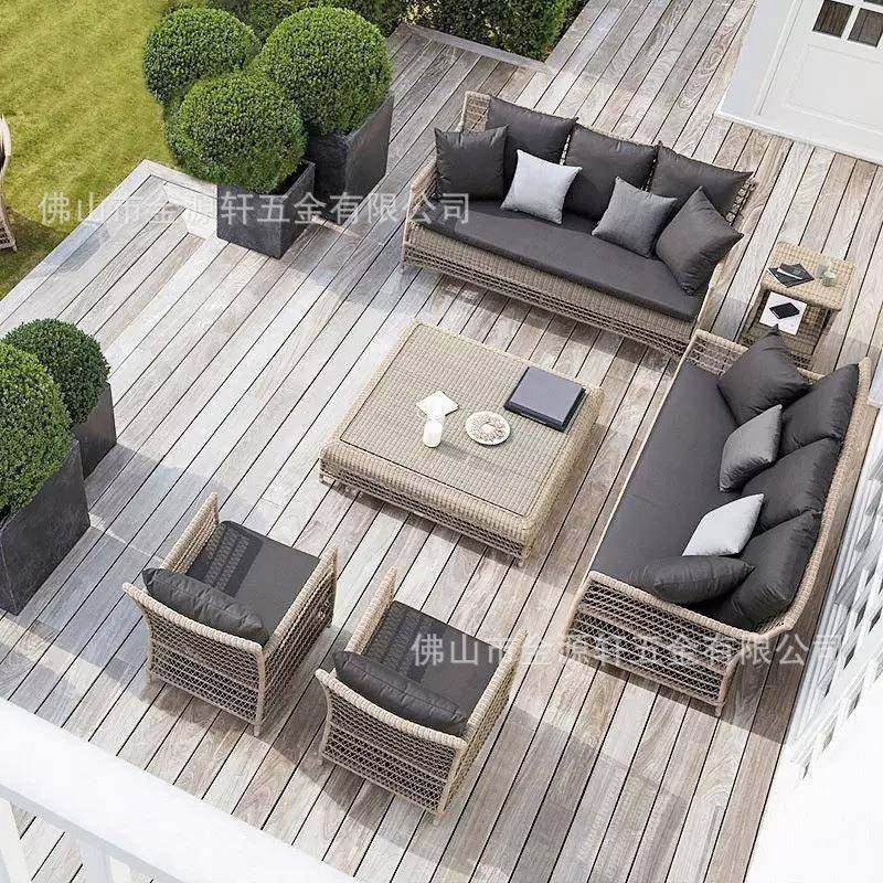 户外休闲美式沙发民宿藤艺室外露天庭院藤编家具露台花园竹藤沙发,农机/农具/农膜,其它农用工具,淘宝优惠券,粉丝福利购,淘宝优惠卷