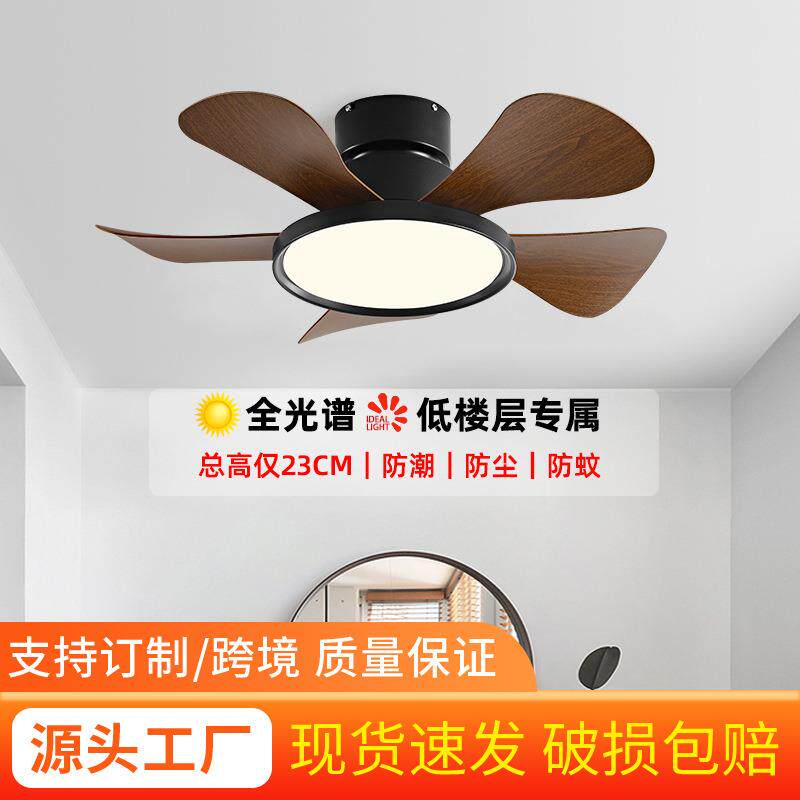2025新款卧室小型吊扇家用静音过道阳台书房吊扇灯餐厅吸顶风扇灯