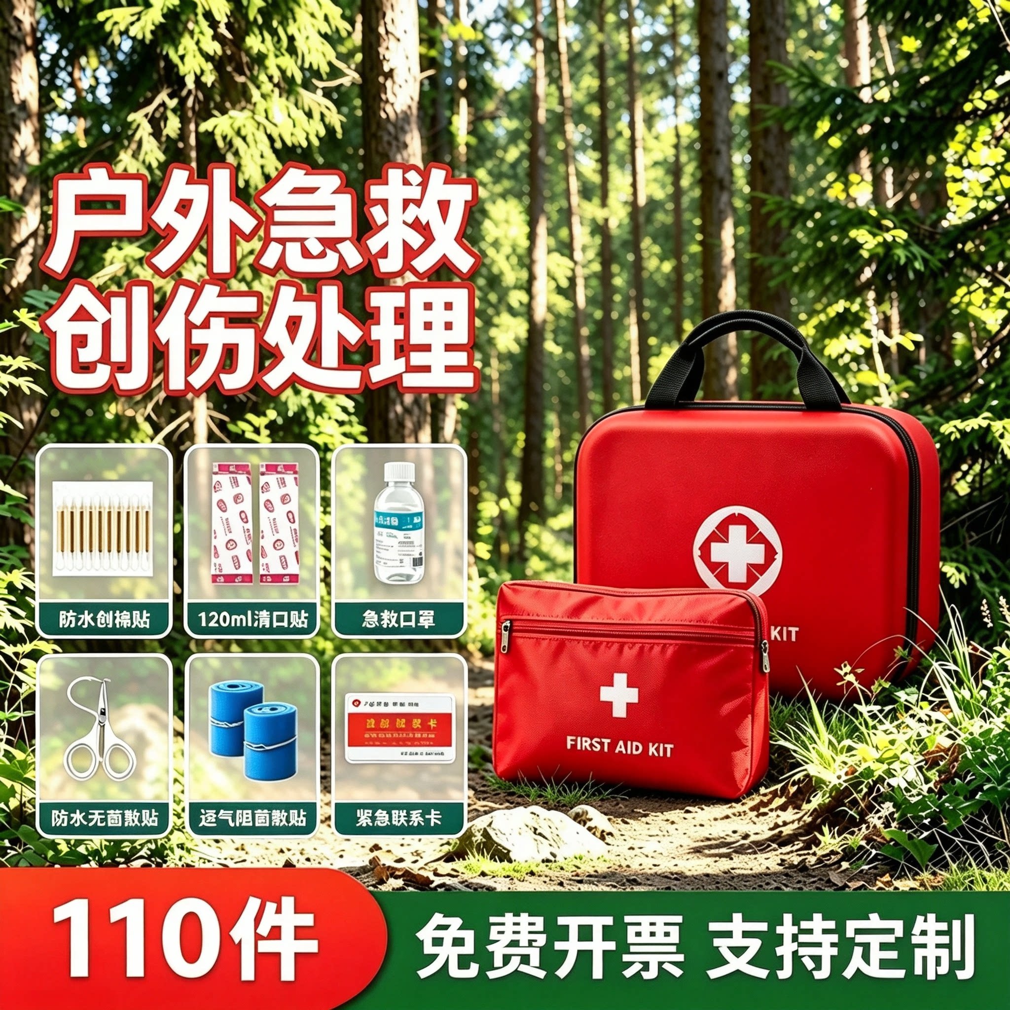 户外应急救包便携式应急徒步车载