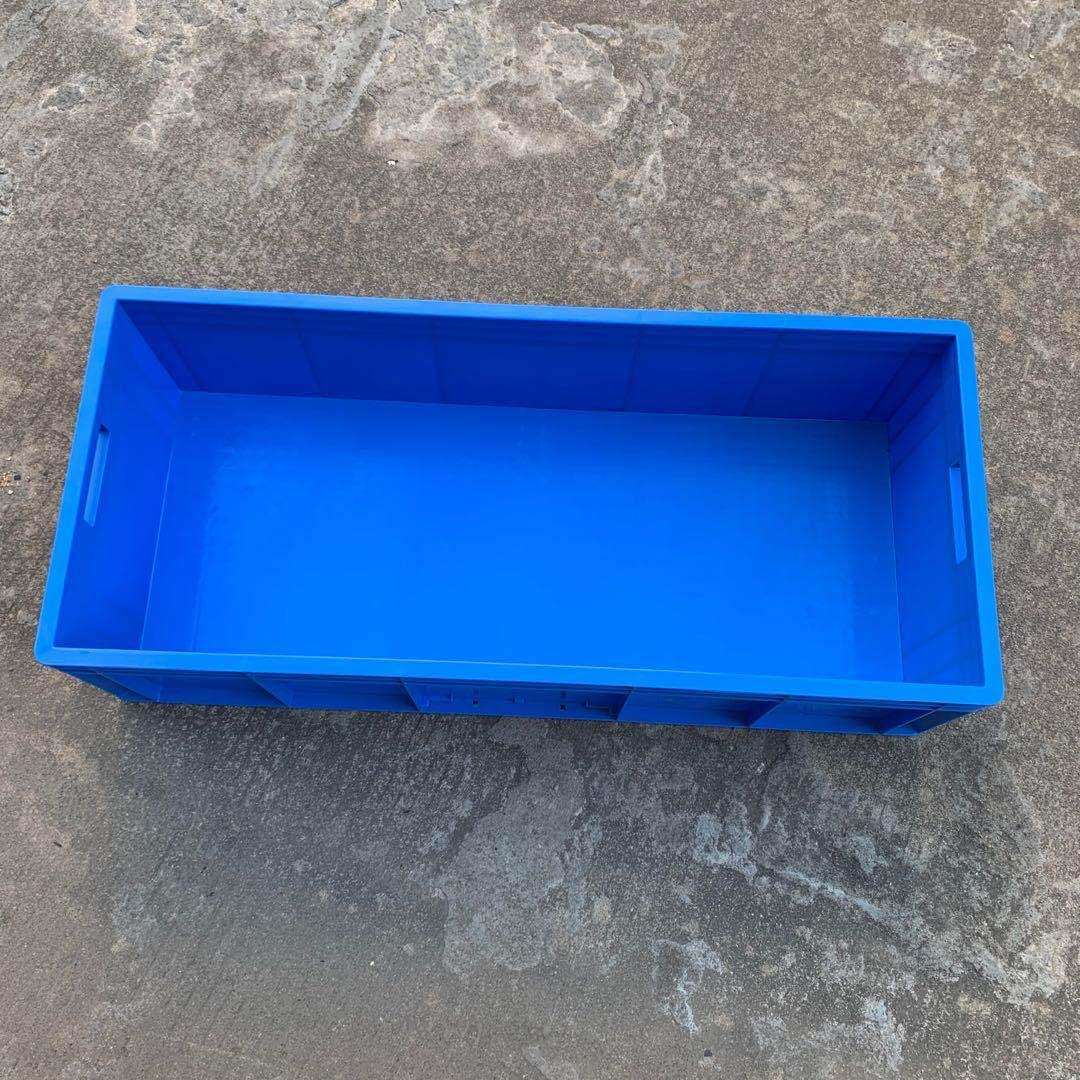 EU汽配工具箱 900*400*230加厚蓝色新料周转框 灰色五金箱
