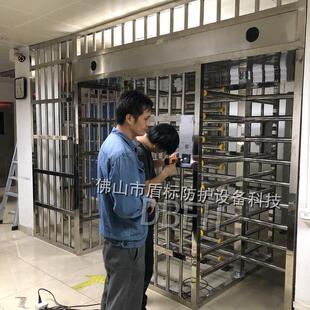 通道进出口全高旋转闸门监狱干警通道旋转门单向通过人行栅栏门禁
