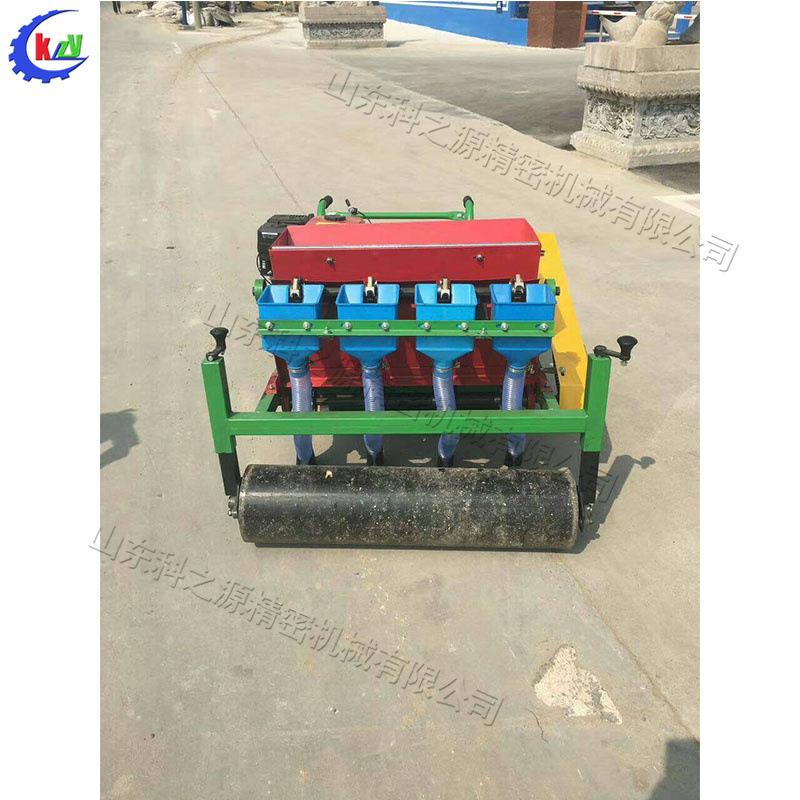 自走式大蒜播种机手推式风冷汽油蒜瓣点播机平底垄地播种设备