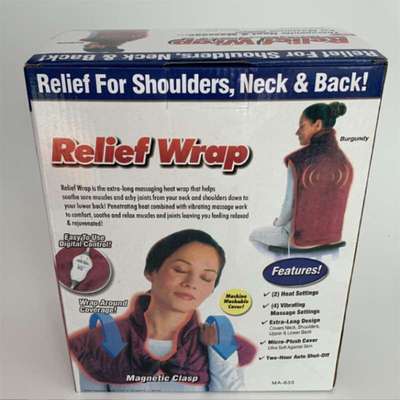 Relief Massaging Heat Wrap热敷按摩披肩 按摩背部颈部