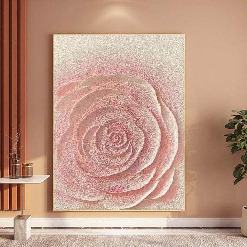 手绘油画粉色玫瑰客厅装饰画抽象砂岩肌理画小众挂画玄关入户壁画,纺织面料/辅料/配套,纺织机械配件,淘宝优惠券,粉丝福利购,淘宝优惠卷