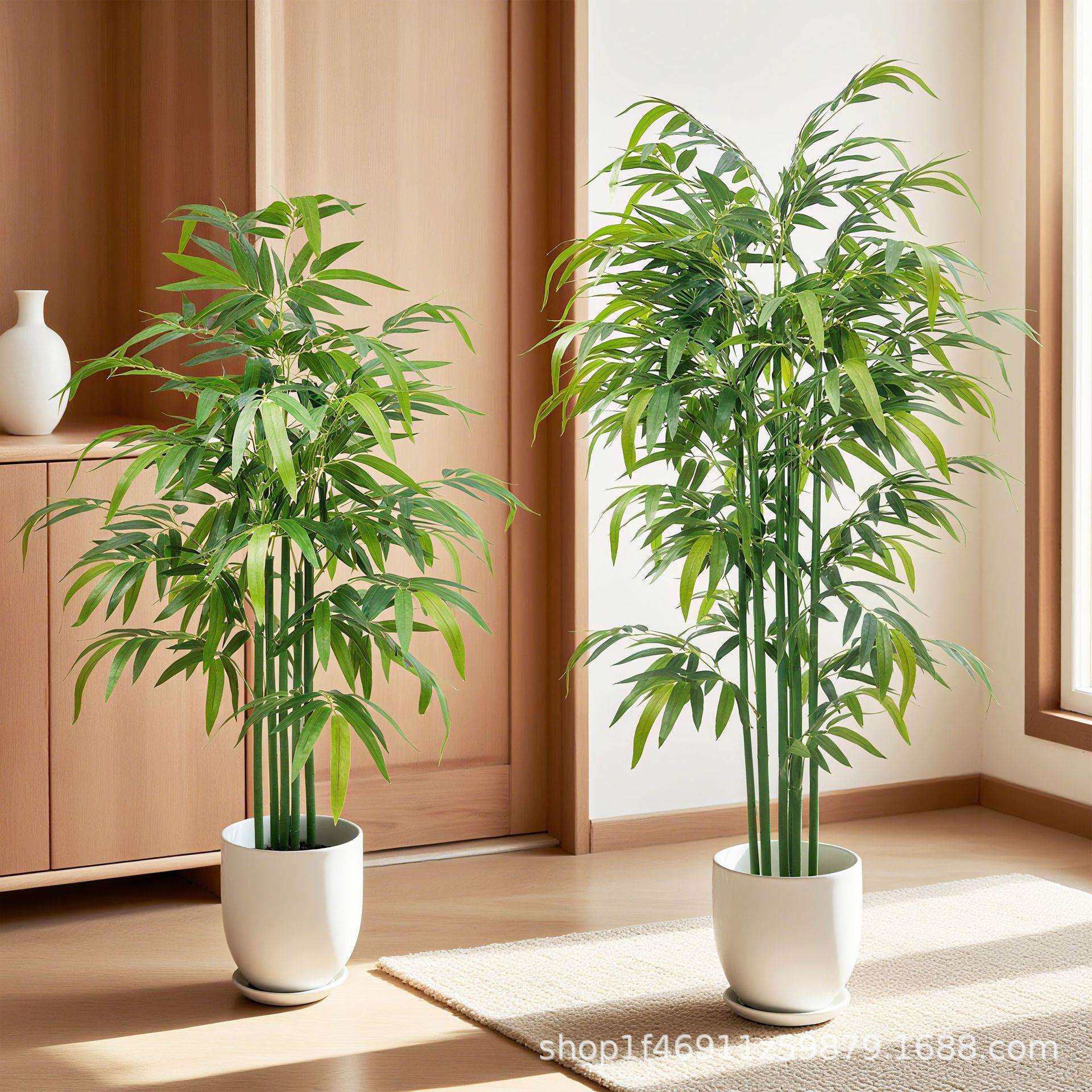 仿真富贵竹室内屏风盆景绿植客厅装饰竹叶植物造景假竹子摆件