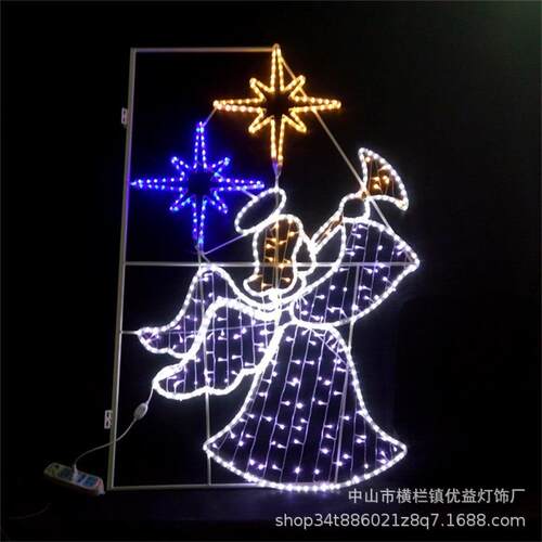 LED路灯杆平面图案造型装饰灯户外防水街道小区工程亮化圣诞用品
